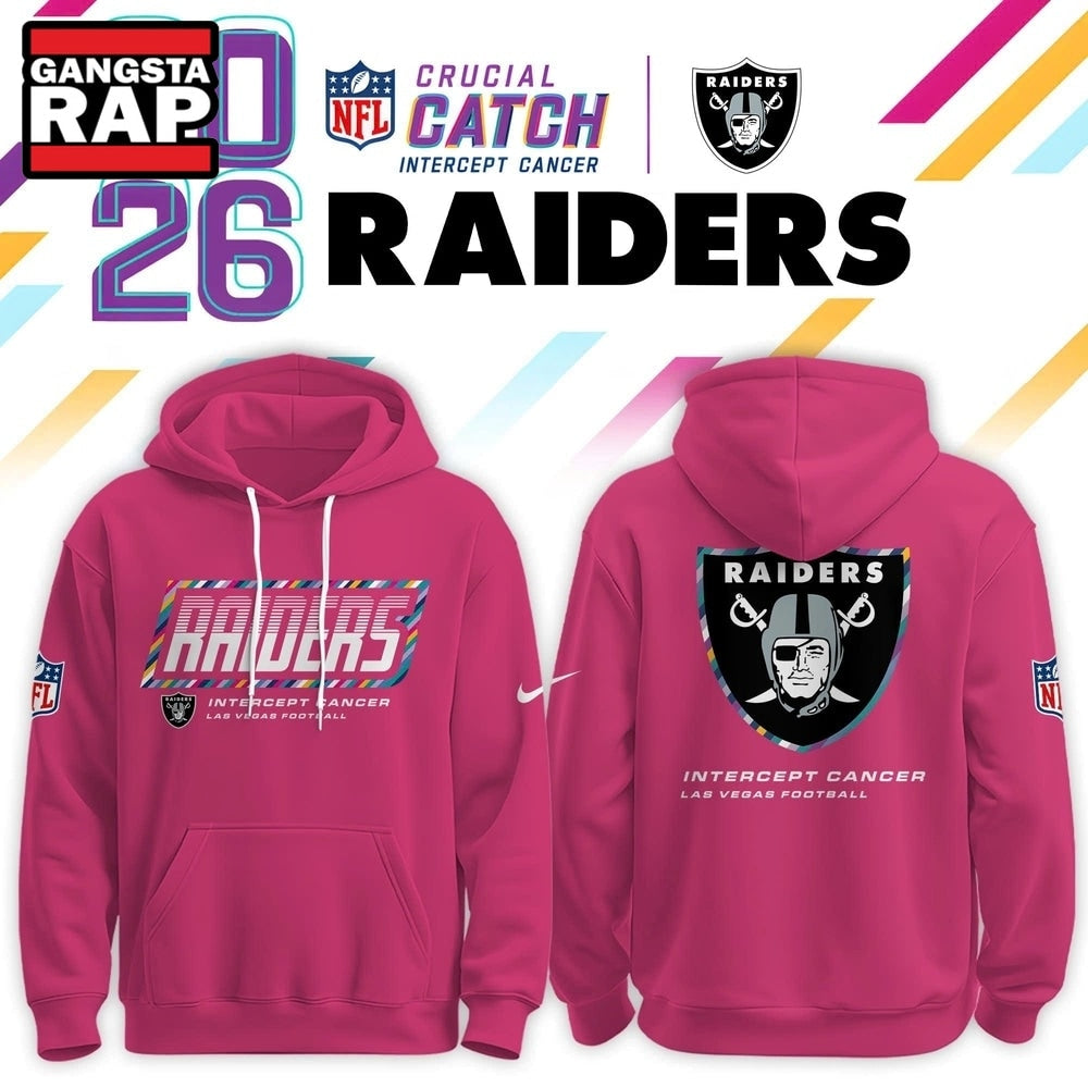 Las Vegas Raiders Crucial Catch 2026 Pink Limited Edition Hoodie Shirt