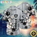 Las Vegas Raiders Hawaii Shirt Flower Aloha Shirt For Football Fans