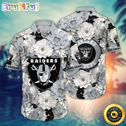 Las Vegas Raiders Hawaii Shirt Flower Summer Vibes