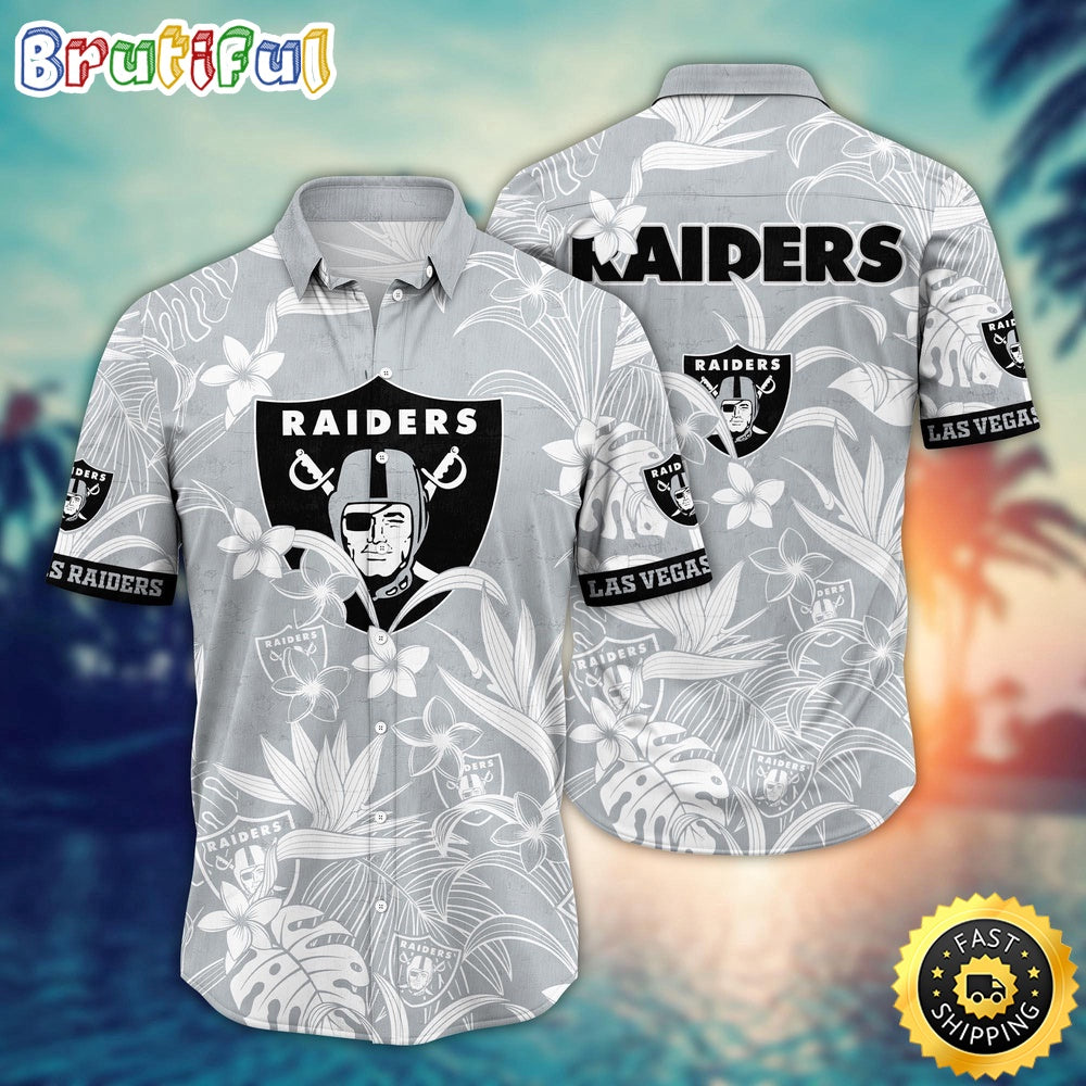 Las Vegas Raiders Hawaii Shirt Flower Vacation Mood Shirts