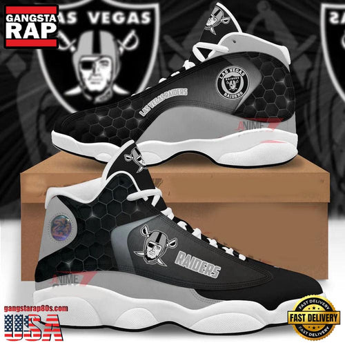 NFL Las Vegas Raiders New Design Air Jordan 13 Running Sneakers Shoes