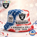 Las Vegas Raiders NFL Ameica 250 Years Of Freedom Bucket Hat