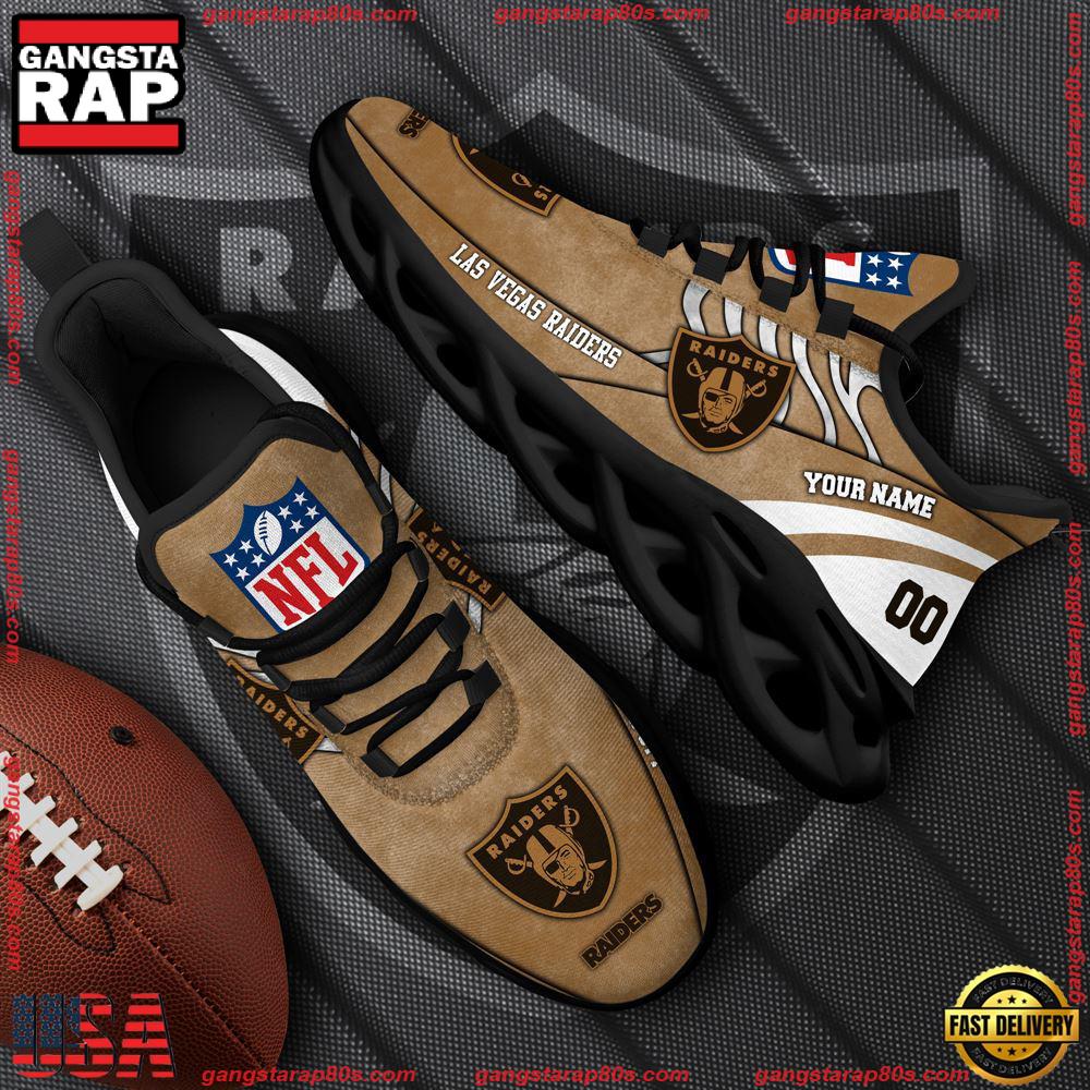 NFL Las Vegas Raiders New Design Max Soul Shoes, Running Sneakers