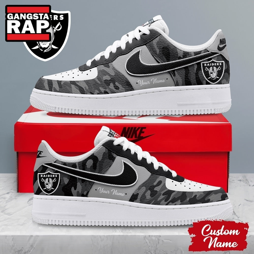 Las Vegas Raiders NFL End Zone Energy Custom Air Force 1 Shoes Sneaker