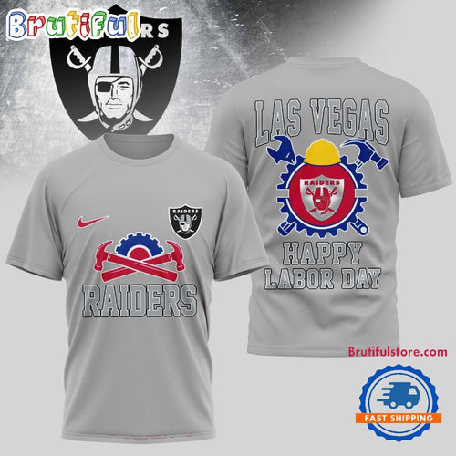 Las Vegas Raiders NFL Happy Labor Day 2025 Uniesx 3D Shirt