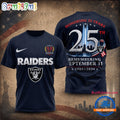 Las Vegas Raiders NFL Honoring 25 Years Remembering September 11 T Shirt