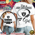 Las Vegas Raiders NFL Jeep Girl Women’s White Shirt