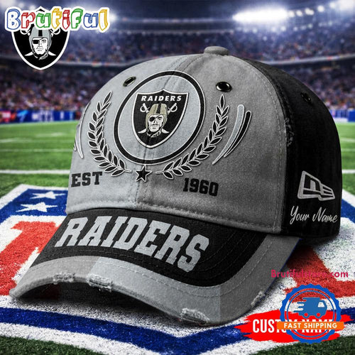 Las Vegas Raiders NFL Split Color New Era Classic Cap