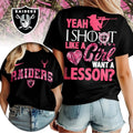 Las Vegas Raiders Premium NFL Shoot Like A Girl Women Shirt