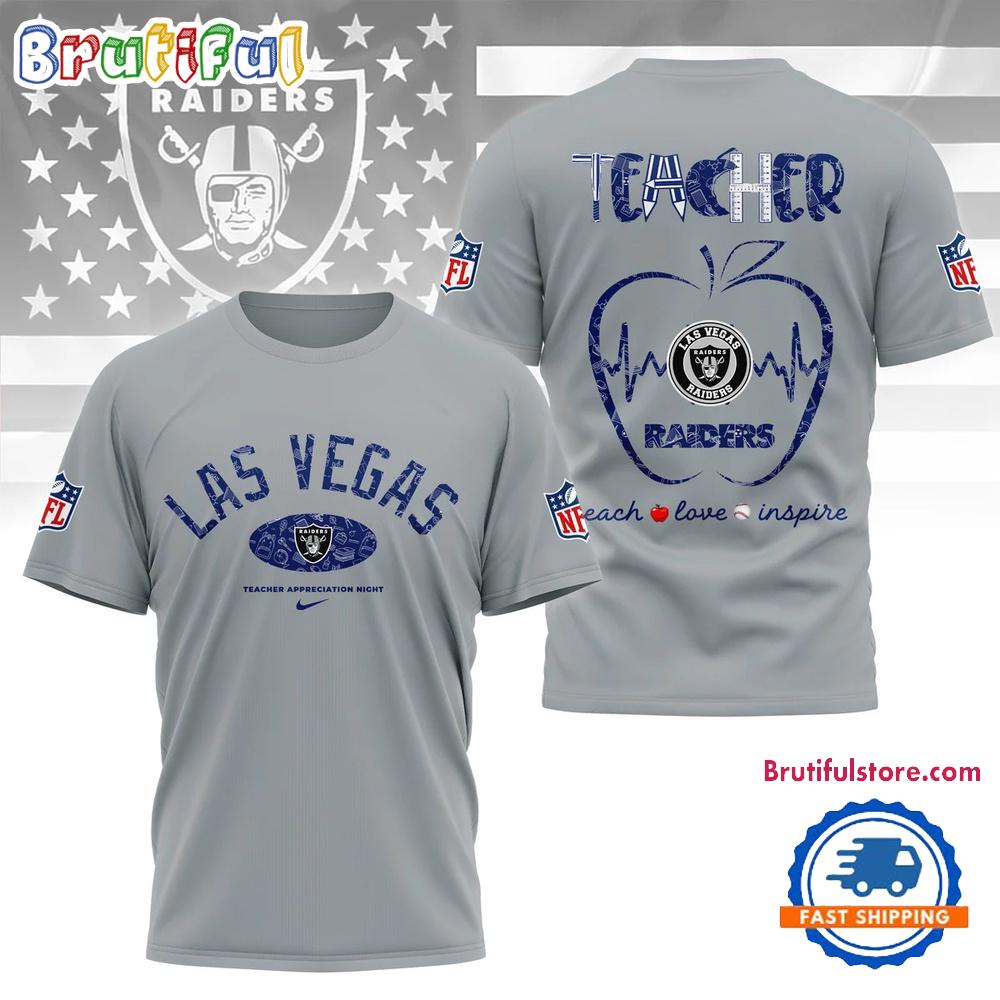 Las Vegas Raiders Teacher Appreciation Night 2025 All Over Print Shirt