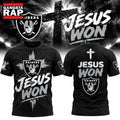 Las Vegas Raiders x Jesus Won 2026 Special New T Shirt