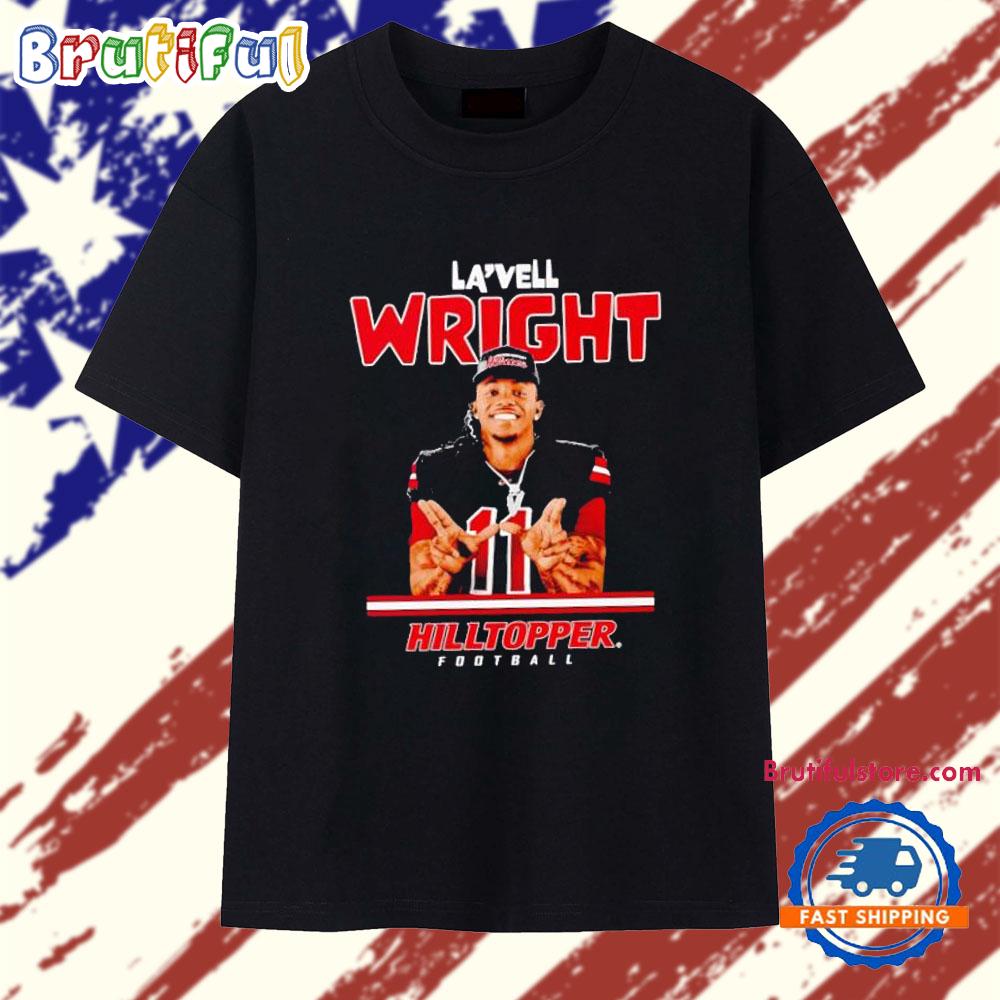 La’Vell Wright illustrated celebration Hilltopper Football T Shirt