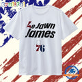 Le Jawn James Philadelphia 76ers NBA T Shirt