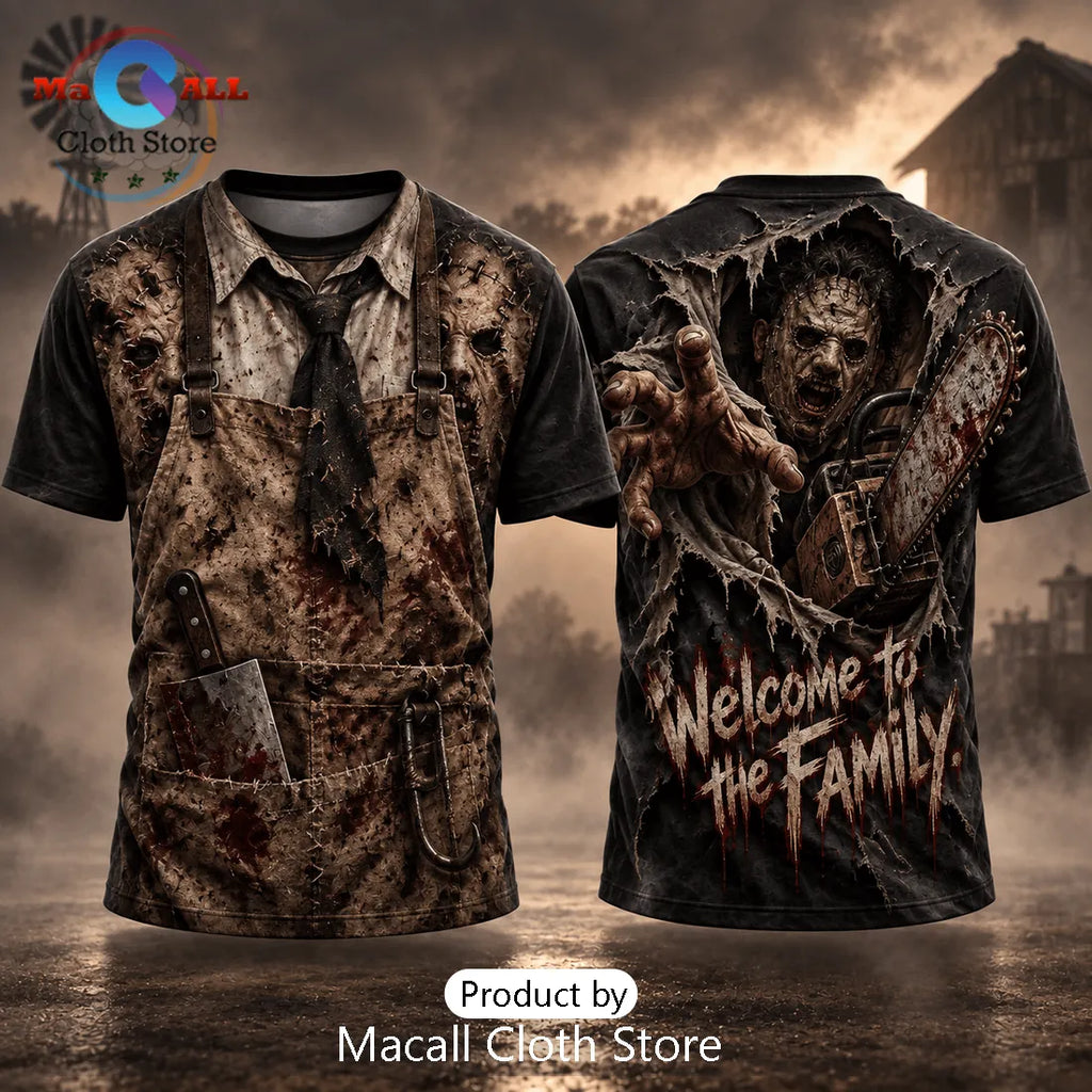 Leatherface Texas Chainsaw Massacre Butcher Apron T-Shirt