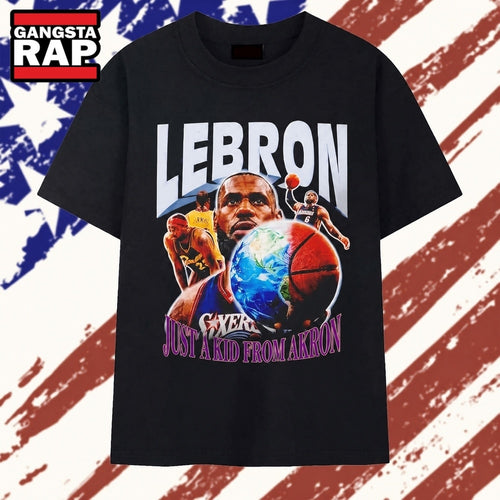 Lebron James Philadelphia 76ers Just A Kid From Akron T Shirt