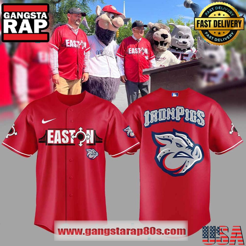 Lehigh Valley IronPigs Eastonthemed Special Baseball Jersey Shirt