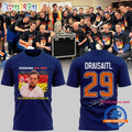 Leon Draisaitl Edmonton Oilers 1000 Career NHL Points Blue T Shirt