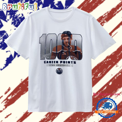 Leon Draisaitl Edmonton Oilers 1000 Career Points Legacy T Shirt