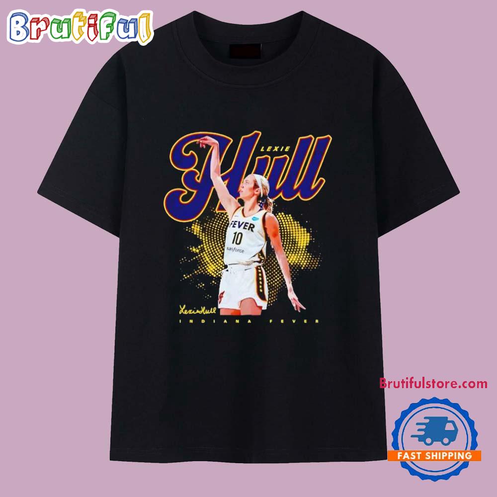 Lexie Hull Indiana Fever Jump Shot Signature T Shirt