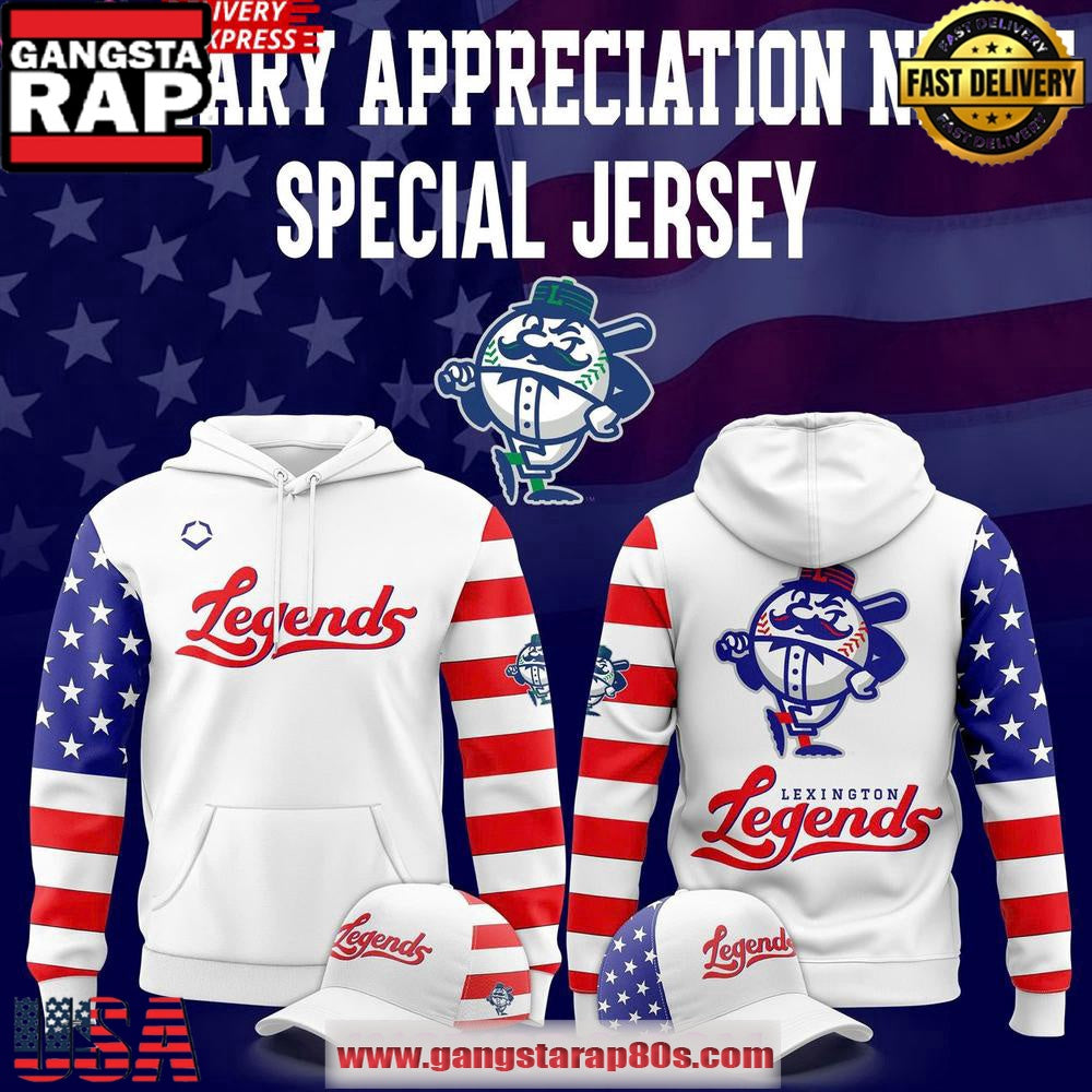 Lexington Legends Military Appreciation Night 2025 All Over Print Hoodie