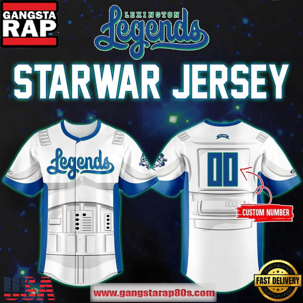 Lexington Legends x Star Wars Limited Edition Custom Baseball Jersey Shirt