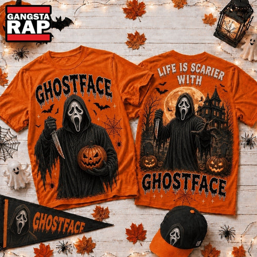 Life Is Scarier With Ghostface Halloween 2026 3D Shirt , Music Trending 3D Shirt