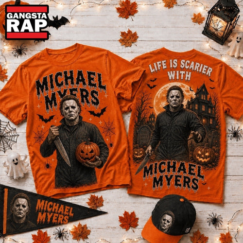 Life Is Scarier With Michael Myers Halloween 2026 3D Shirt , Music Trend Shirt