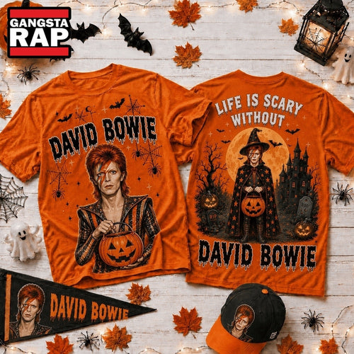 Life Is Scary Without David Bowie Halloween 2026 3D Shirt , Music Trending 3D Shirt