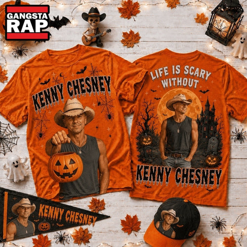 Life Is Scary Without Kenny Chesney Halloween 2026 3D Shirt , Music Trending 3D Shirt