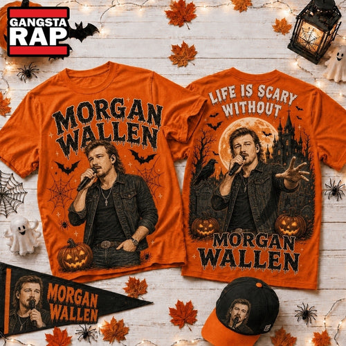 Life Is Scary Without Morgan Wallen Halloween 2026 3D Shirt , Music Trend Shirt