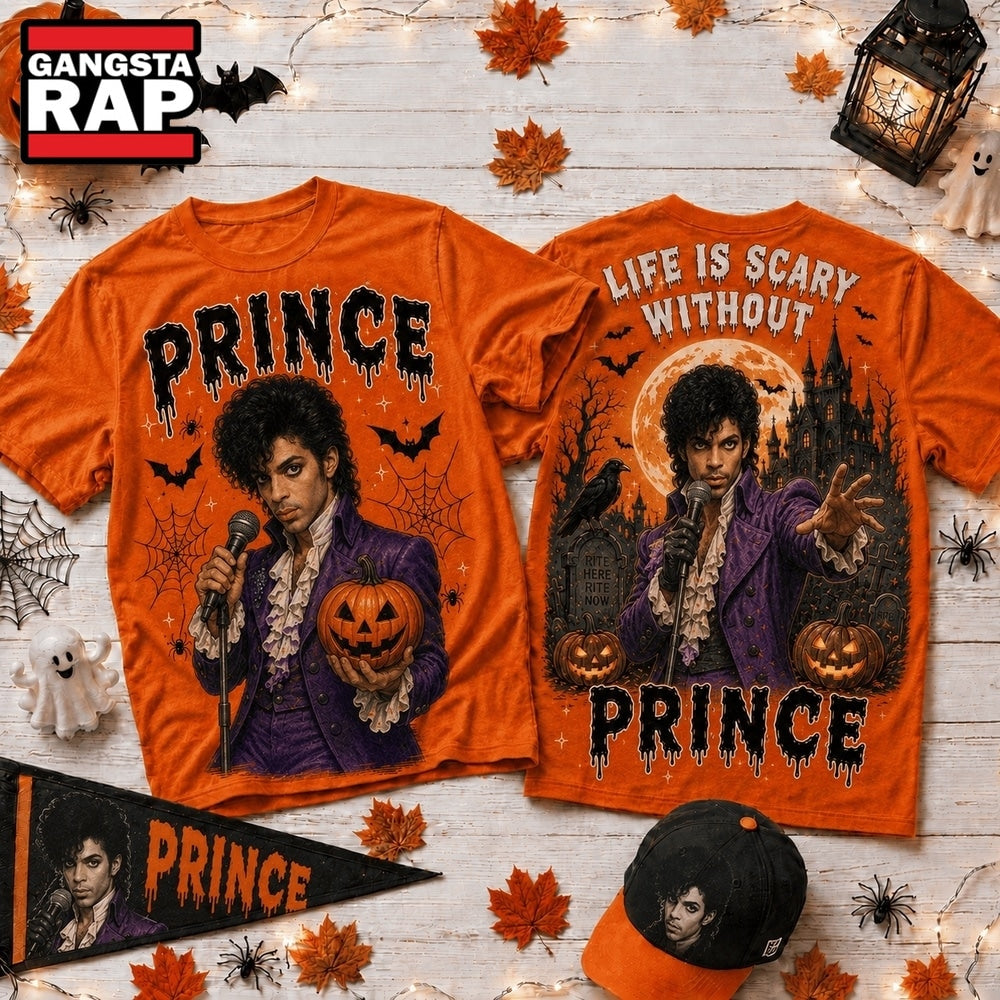 Life Is Scary Without Prince Halloween T Shirt , Music Trend Shirt