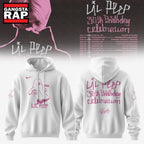 Lil Peep 30th Birthday Celebration Limited Edition Signature White Hoodie T-Shirt