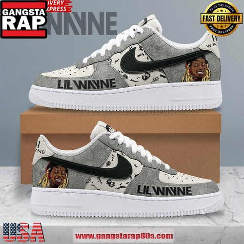Lil Wayne Collab Nike Special Edition Air Force 1 Running Sneakers Shoes