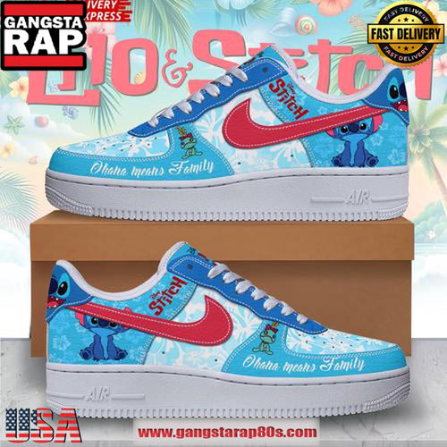 Lilo and Stitch Ohana Means Family Air Force 1 Sneakers Shoes