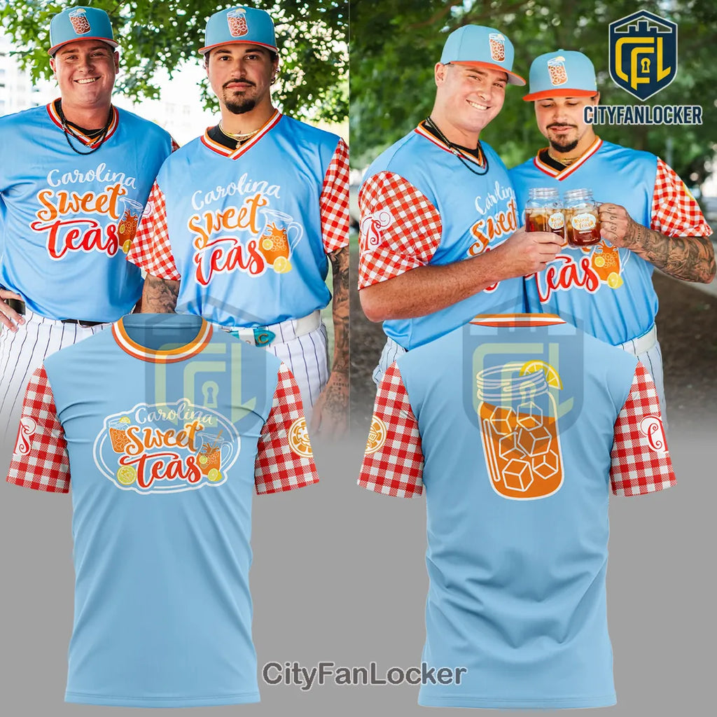 Limited Edition Carolina Sweet Teas Baseball Gingham Hoodie