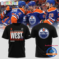 Limited Edition Edmonton Oilers 2025 Western Conference Champions Black T Shirt