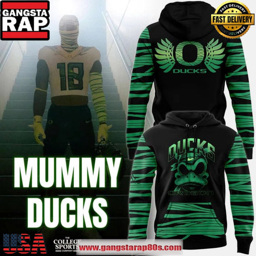 Limited Edition Oregon Football Green Mummy Duck New Edition Hoodie Shirt