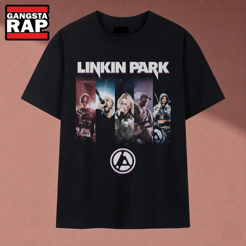 Linkin Park Band Members Photo Graphic Vintage T Shirt, Music 2D Shirt
