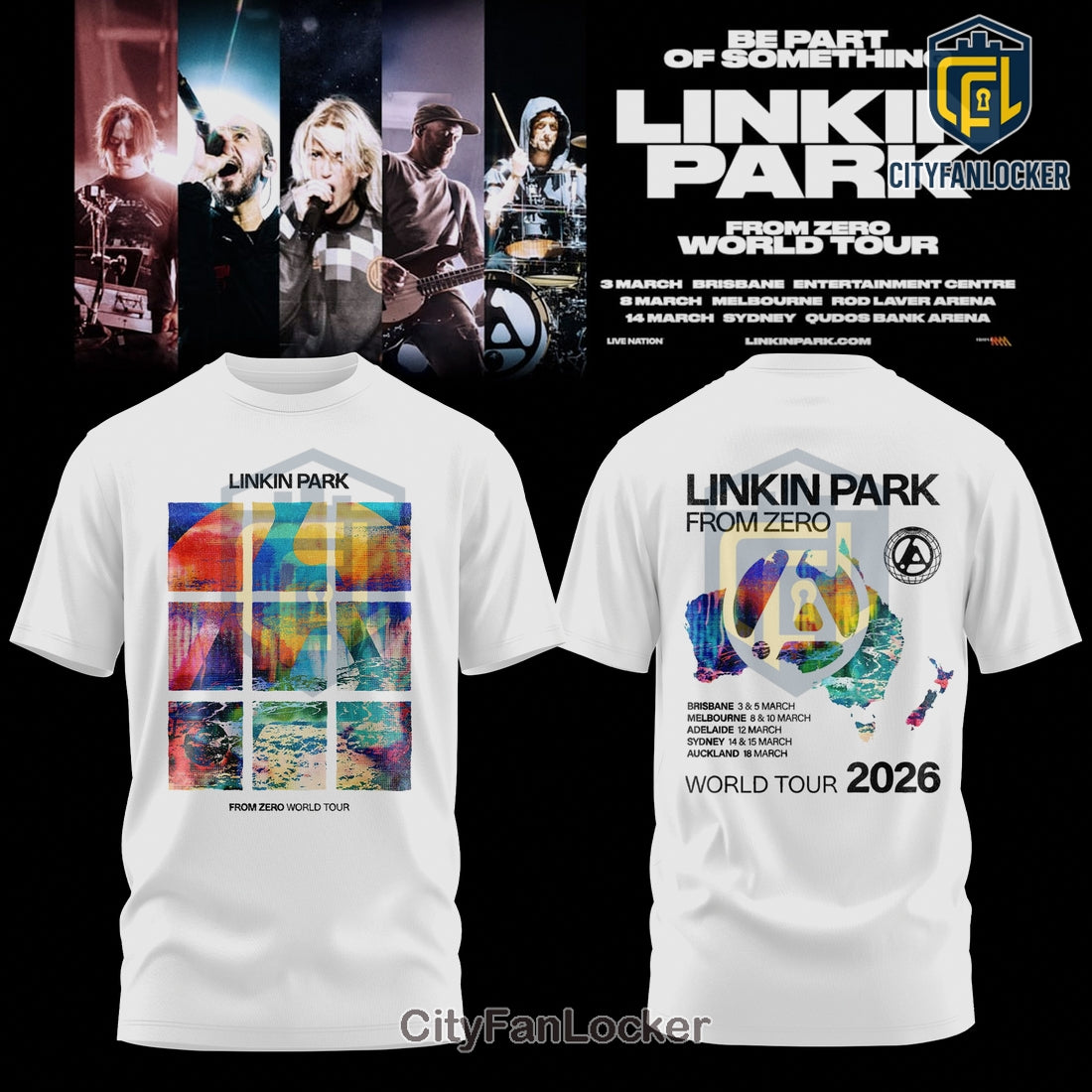 Linkin Park From Zero World Tour Official Band T-Shirt