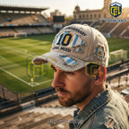 Lionel Messi 20th Anniversary 2006-2026 Distressed #10 Argentina Baseball Cap