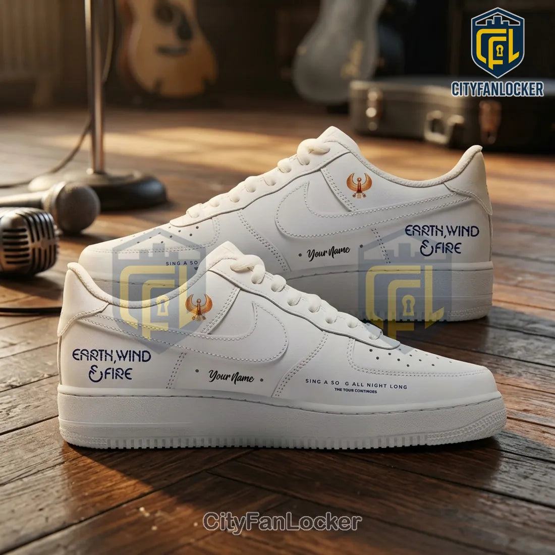 Lionel Richie x Earth Wind and Fire Sing A Song Tour Air Force 1 Sneakers