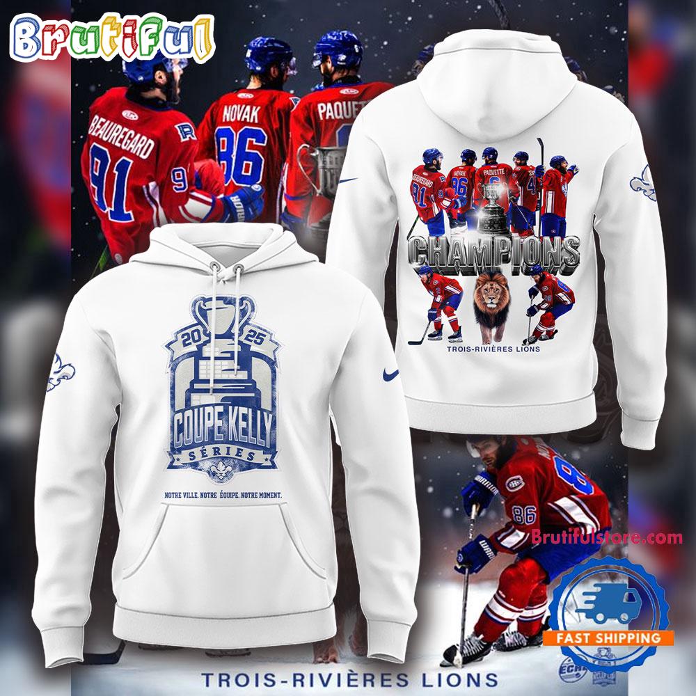 Trois-Rivieres Lions Champions 2025 Team Graphic Design Hoodie Shirt