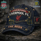 Liverpool FC Vintage Denim Embroidered Baseball Cap