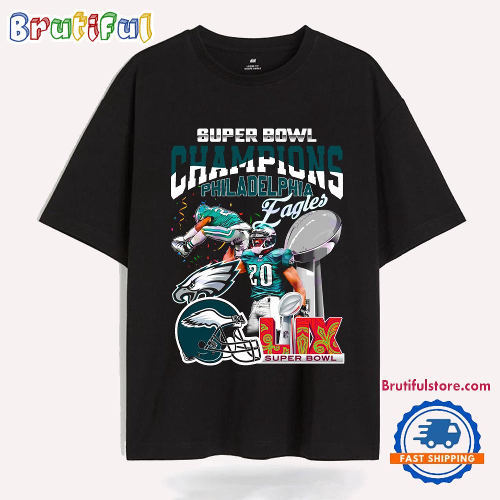 Lix Super Bowl Champions Philadelphia Eagles Football 2025 T Shirt