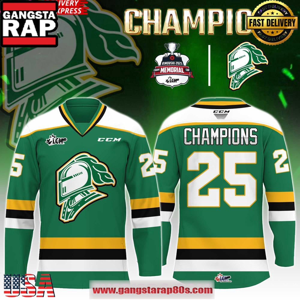London Knights Memorial Cup 2025 Special Custom Hockey Jersey
