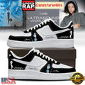 Lorde Ultrasound World Tour Virgin Black Custom Nike Air Force 1 Sneakers Shoes