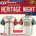Los Angeles Angels 2025 Mexican Heritage Night Custom Baseball Jersey Shirt