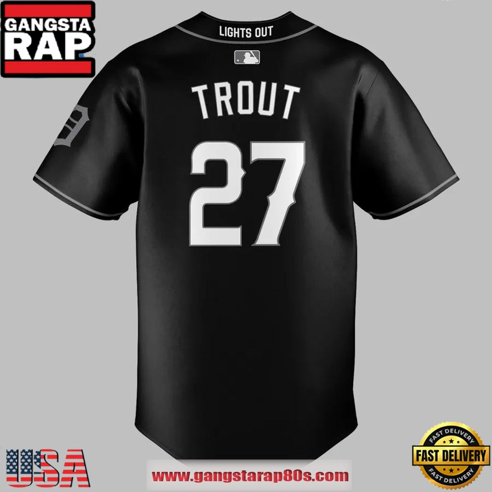 Los Angeles Angels Black Lights Out Limited Edition Baseball Jersey Shirt
