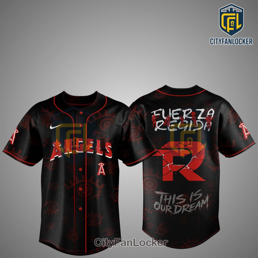 Los Angeles Angels Fuerza Regida This Is Our Dream Stadium Tour Jersey