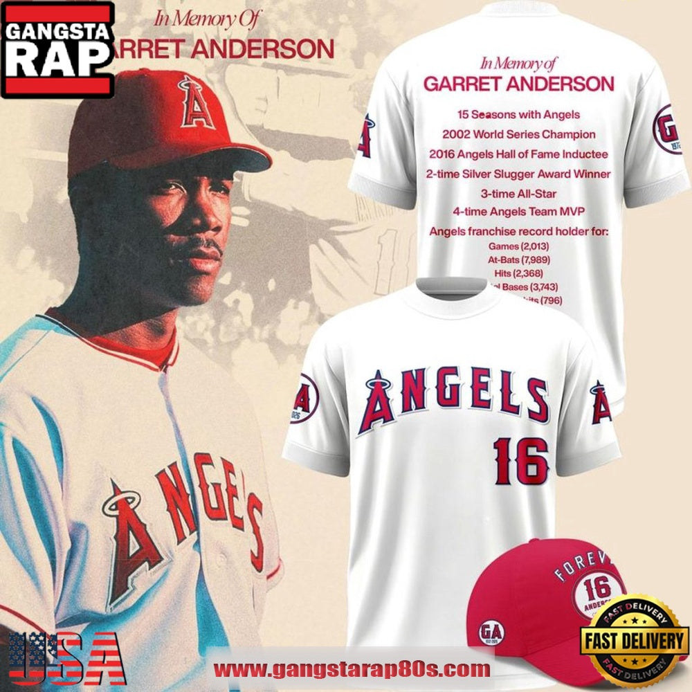 Los Angeles Angels Garret Anderson 1972-2026 Unisex T-Shirt